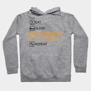 Wheat Farmer - Eat Sleep Plant and grow wheat repeat Hoodie